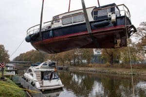 Die Caribe ist das erste Boot am Haken
